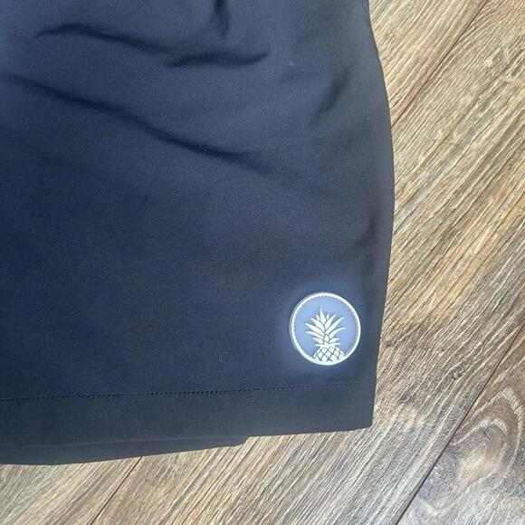 Chubbies Swim Trunks Black White Size Medium 7” Inseam Pink Mesh Liner - Picture 2 of 8